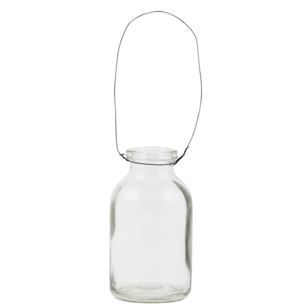 Mini Flasche / Vase mit Draht