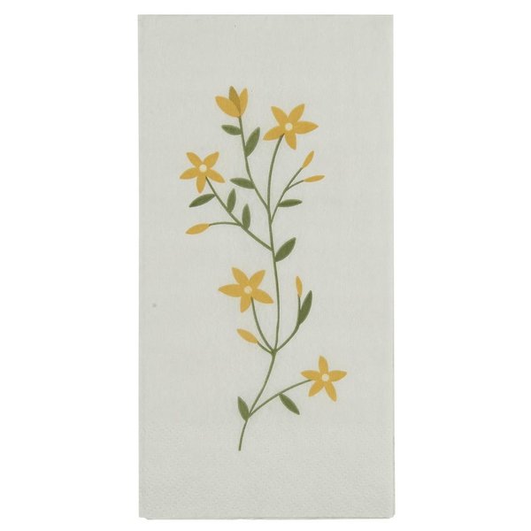 Papier - Servietten FLORA gelbe Blumen